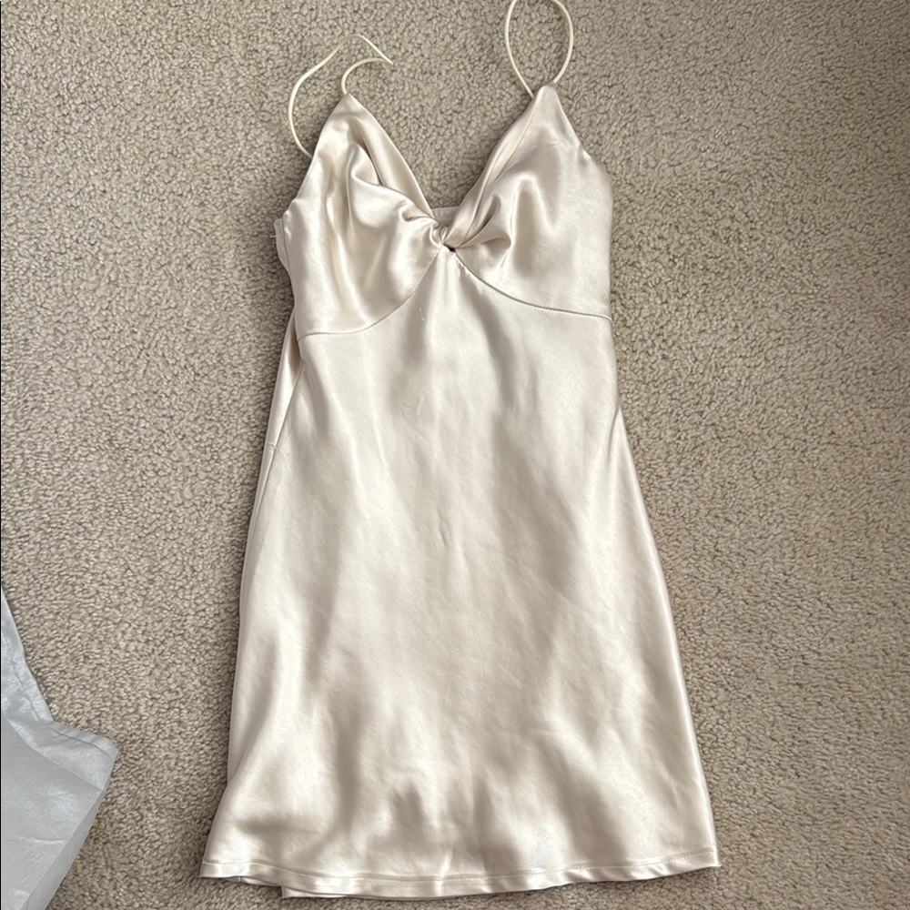 Princess Polly Elegant Cream Slip Dress